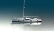 Sailing yacht Oyster 885 - side view